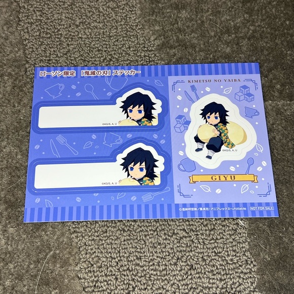 Demon Slayer / Kimetsu no Yaiba x Lawson Promo Sticker Sheets Japan Exclusive - Picture 8 of 9
